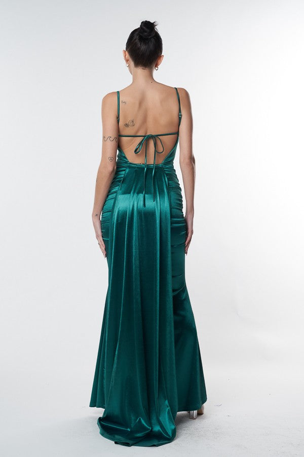 Enchanted Green Goddess Corset Dress