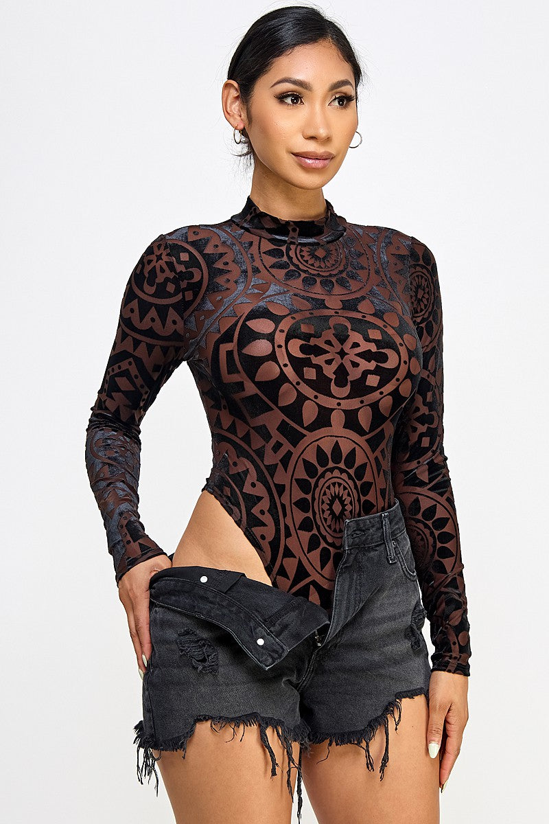 Mystic Velvet Map Bodysuit