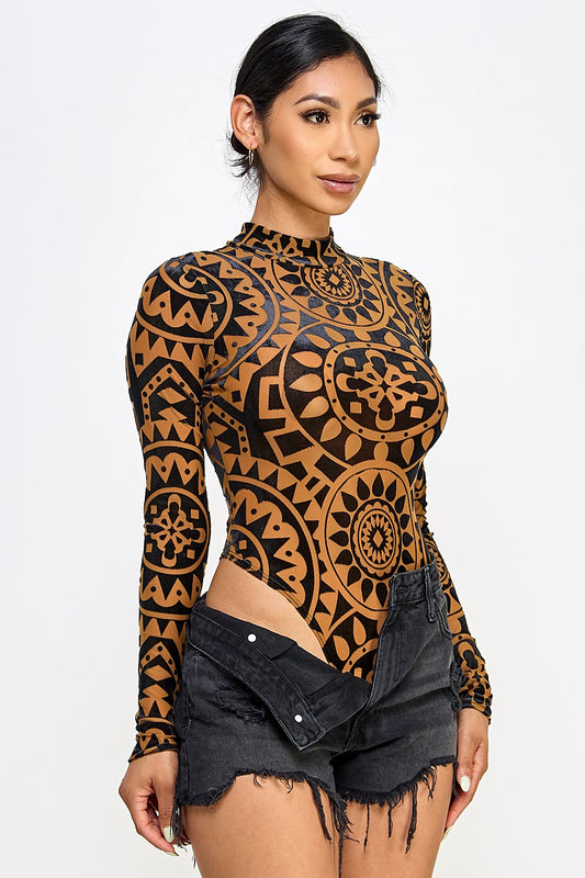 Mystic Velvet Map Bodysuit
