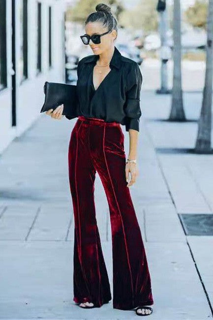 Velvet Vino Vibes Pants