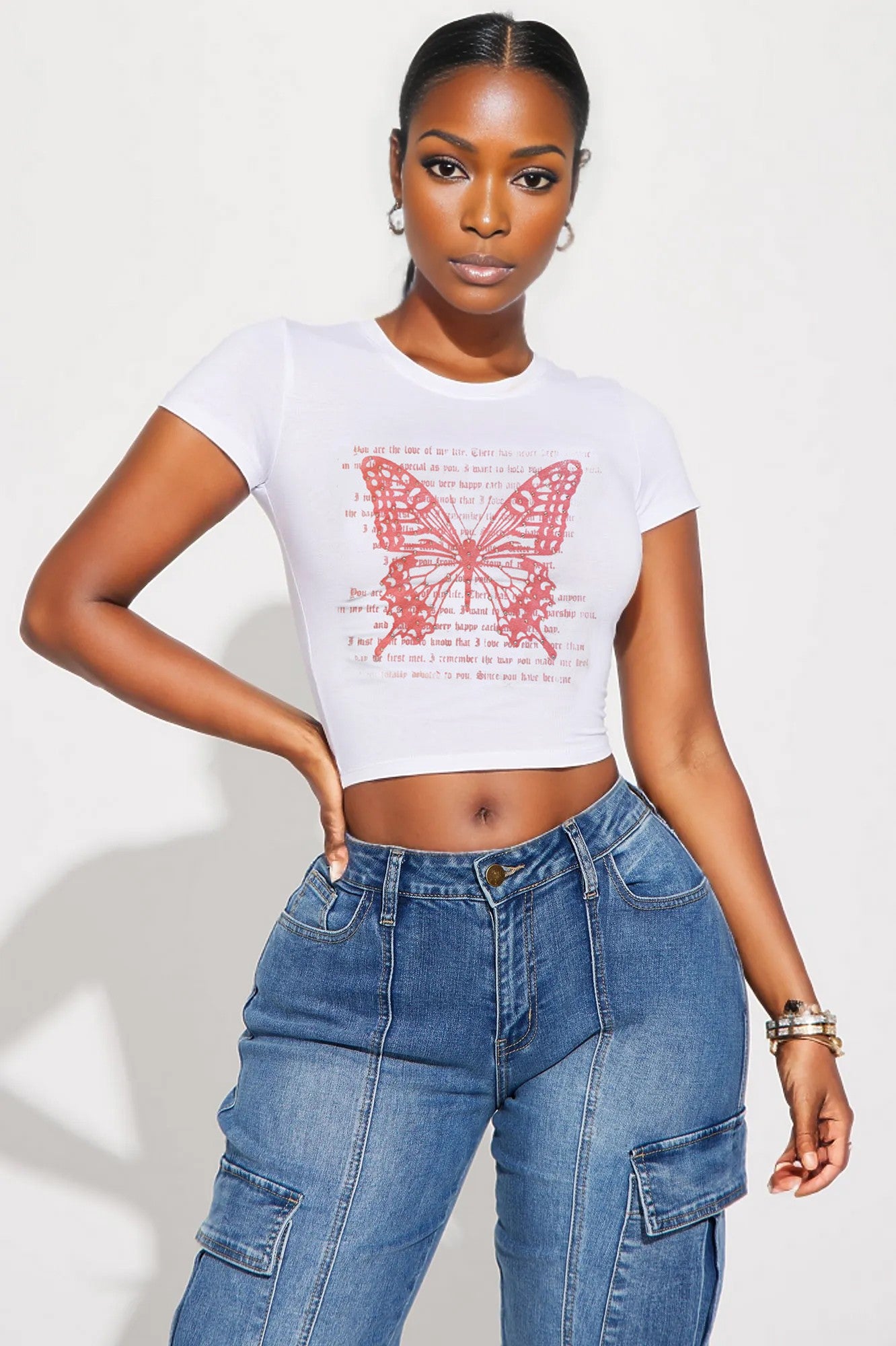 Butterfly Bling Top