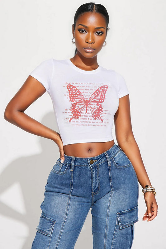 Butterfly Bling Top