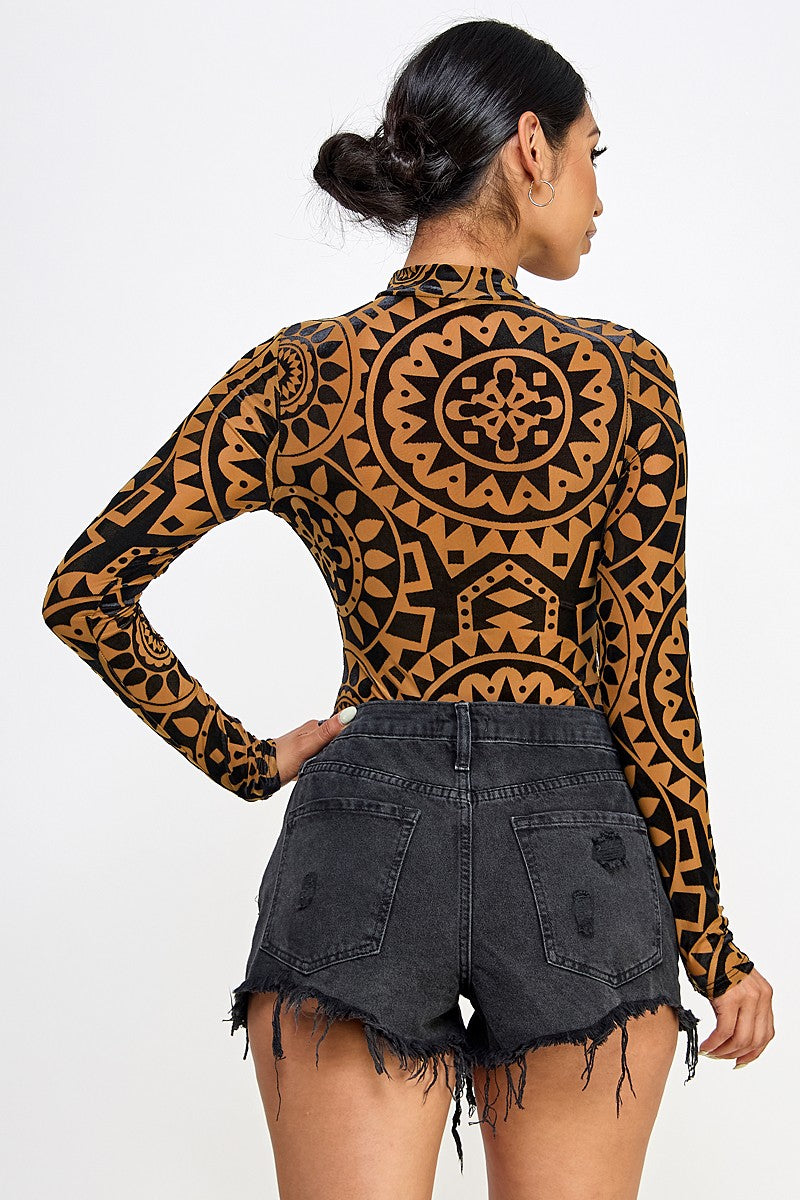 Mystic Velvet Map Bodysuit